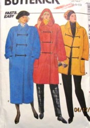 4131 UNLINED A-LINE TOGGLE COAT LENGTHS, HOOD PATTERN 6-10